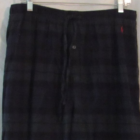 Polo by Ralph Lauren Mens 2-Piece Pajama Set Blackwatch Plaid Size Large EUC - Picture 6 of 9